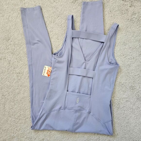 NWT FP Movement Free People | Never Better One-Piece Platinum Womens Large - Picture 4 of 11